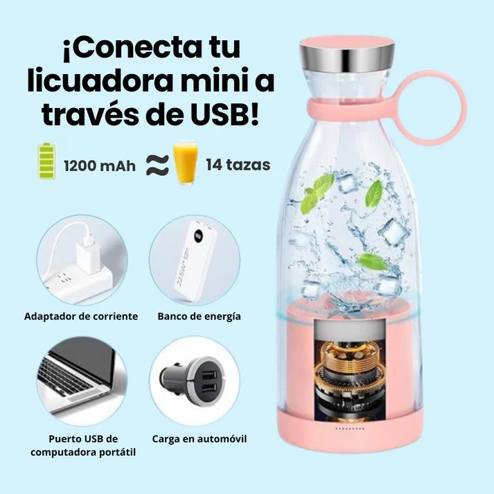 Mini Licuadora Eléctrica Portátil